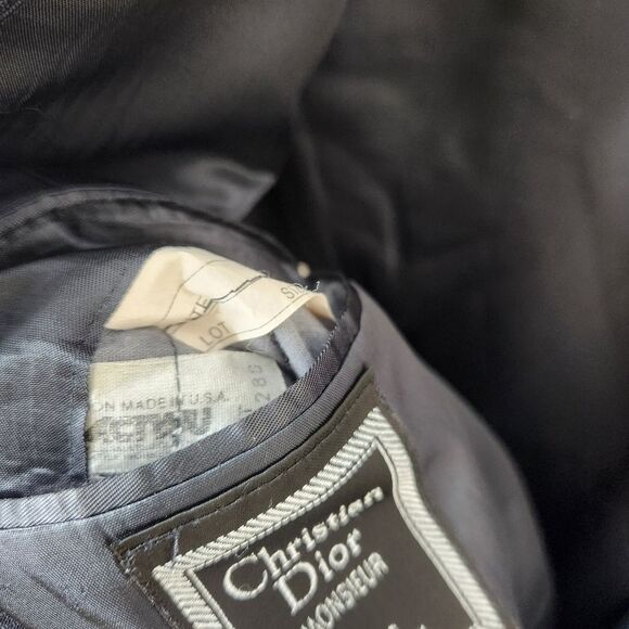 Vintage Christian Dior Monsieur Mens 2 Button Closure Sport Coat Blazer 40-42 - Picture 4 of 10